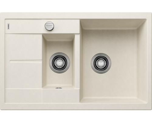 Spoelbak met twee bakken en afdruiprek