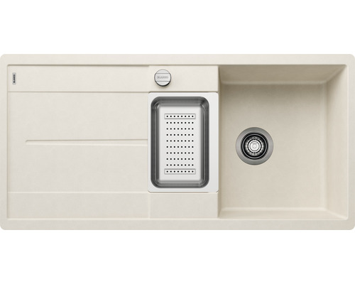 BLANCO Spoelbak Metra 6 S-F zachtwit 49x99 cm Spoelbak met afdruiprek en zeef