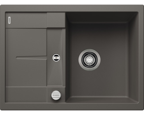 Spoelbak van Silgranit met afvoergarnituur