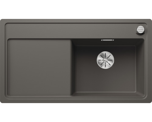 Spoelbak van composietmateriaal met een wasbak en afdruiprek