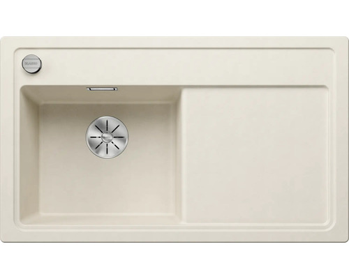 Beige aanrechtspoelbak met afdruiprek