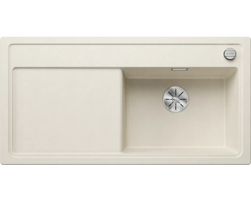 Beige spoelbak met afdruiprek