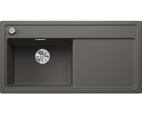BLANCO Spoelbak Zenar XL 6 S vulkaangrijs 51x100 cm Spoelbak met afdruiprek