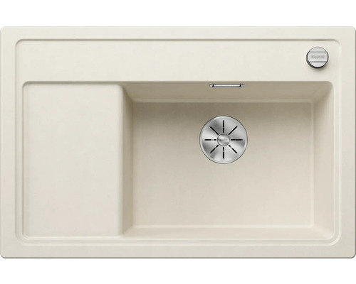 Beige aanrechtspoelbak met afdruiprek