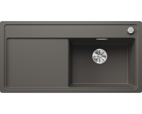BLANCO Spoelbak Zenar XL 6 S-F vulkaangrijs 49,8x98,8 cm Spoelbak met afdruiprek