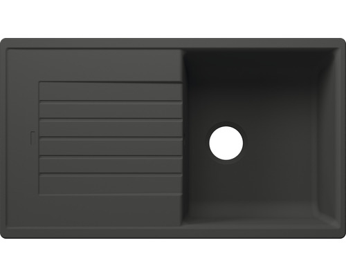 Spoelbak van composietmateriaal met afdruiprek