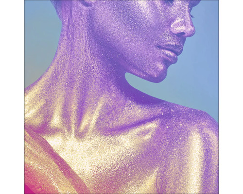 Close-up van persoon met decoratieve glitter