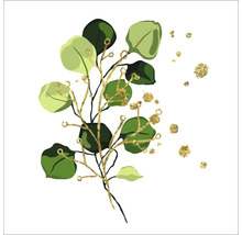 Eucalyptus tak met bladeren en decoratieve elementen