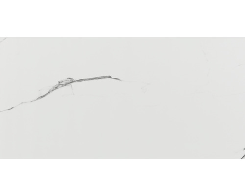 Wand- en vloertegel Taura white gepolijst 60x120 cm gerectificeerd