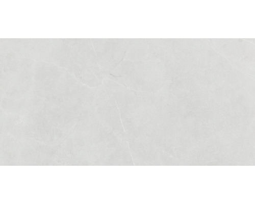 Wand- en vloertegel Buta perla gepolijst 60x120 cm gerectificeerd Lichtgekleurde keramische tegel met marmerlook