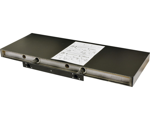 Wandplank met montage-instructies en beugel