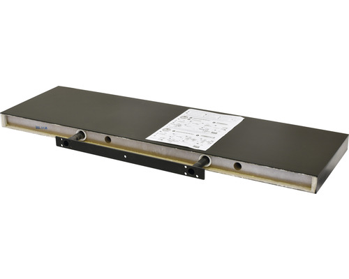 Wandplank met montage-instructies en beugel