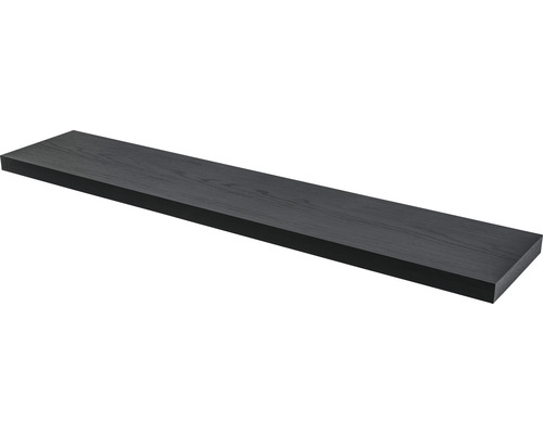 DURALINE Zwevende wandplank XL4 118x23,5 cm - 38 mm zwart eiken