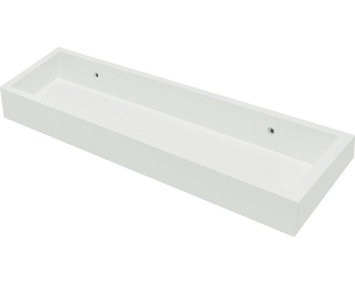 Rechthoekige wastafel van sanitair keramiek