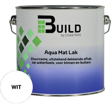 BUILD Aqua lak mat wit 2,5 l