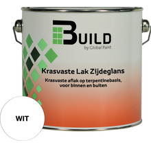 BUILD Krasvaste lak zijdeglans wit 2,5 l