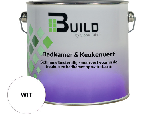 BUILD Badkamer & keukenverf wit 2,5 l