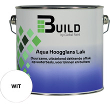 BUILD Aqua lak hoogglans wit 2,5 l