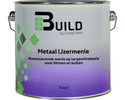 BUILD Metaal ijzermenie roodbruin 2,5 l