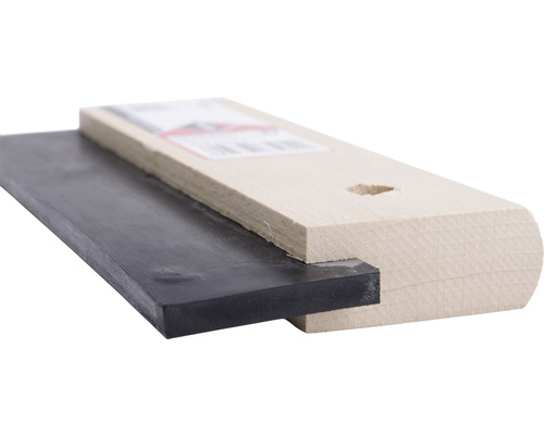 Rubber wisser met houten handvat