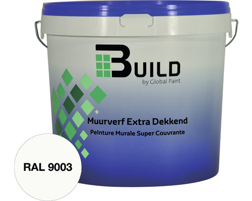 Emmer muurverf extra dekkend met RAL 9003 Emmer muurverf extra dekkend met RAL 9003