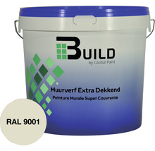 BUILD Muurverf extra dekkend RAL 9001 10 l