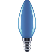 Blauwe kaarslamp met E14 fitting