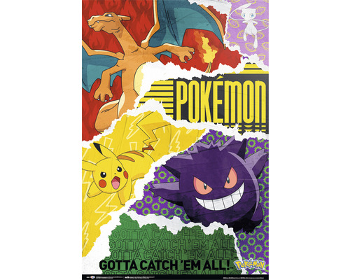 REINDERS Maxiposter Pokémon 61x91,5 cm kopen! | HORNBACH