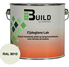 BUILD Zijdeglans lak RAL 9010 2,5 l