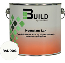 BUILD Hoogglans lak RAL 9003 2,5 l