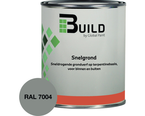 BUILD Snelgrond RAL 7004 750 ml Build Snelgrond sneldrogende grondverf op terpentinebasis voor binnen en buiten