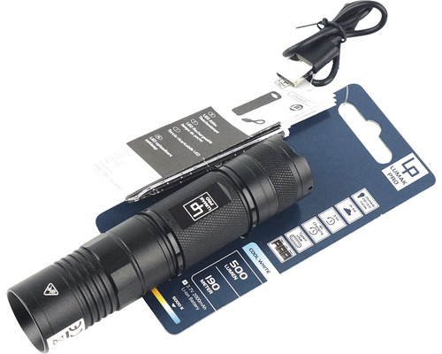 Lumak Pro LED zaklamp met USB-oplaadkabel