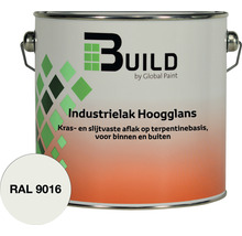 BUILD Industrielak hoogglans RAL 9016 2,5 l