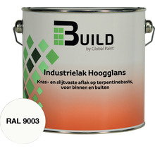 BUILD Industrielak hoogglans RAL 9003 2,5 l