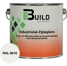 BUILD Industrielak zijdeglans RAL 9016 2,5 l