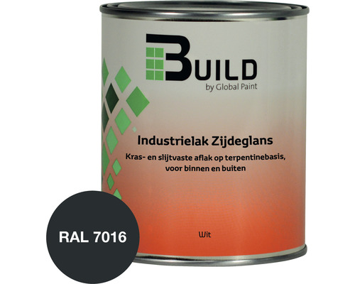 BUILD Industrielak zijdeglans RAL 7016 750 ml Blik industrielak zijdeglans