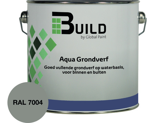 BUILD Aqua grondverf RAL 7004 2,5 l