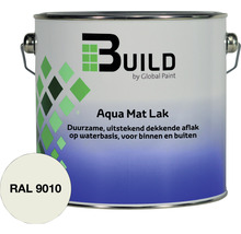 BUILD Aqua lak mat RAL 9010 2,5 l