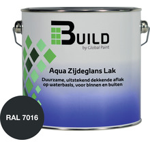 BUILD Aqua lak zijdeglans RAL 7016 2,5 l