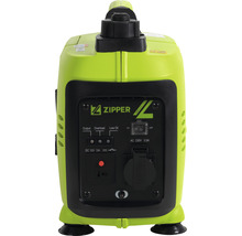 Zipper stroomgenerator met schakelaars en stopcontacten