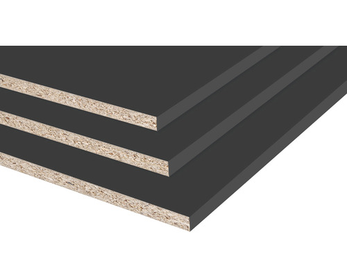 Meubelpaneel quartz tweezijdig afgewerkt 18x300x2500mm Stapel van drie gecoate spaanplaten