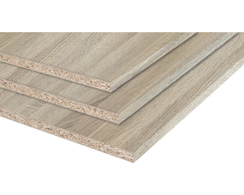 Meubelpaneel robson eiken tweezijdig afgewerkt 18x600x2500mm Drie spaanplaten met houtlook