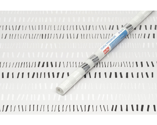 Rol statische premium folie met streepjespatroon