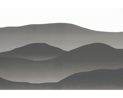 D-C-FIX Raamfolie statisch premium Mountains grijs 45x150 cm Illustratie van heuvels in een landschapsstijl