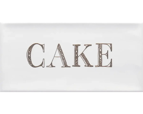 Decoratieve tegel met het woord Cake