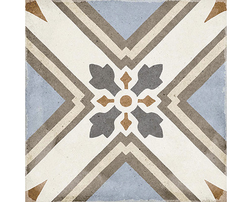 Wand- en vloertegel Anuvo dec turin 20x20 cm Decoratieve vloertegel met bloemmotief