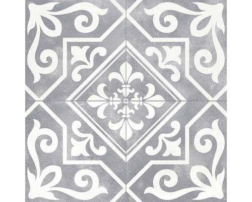 Wand- en vloertegel Yalla rv silver 45,2x45,2 cm