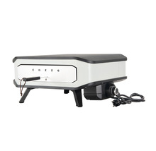 COZZE Pizzaoven elektrisch 17" 230V 2200W, RVS zwart 60,5x60,5x30,5 cm