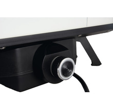 COZZE Pizzaoven elektrisch 17" 230V 2200W, RVS zwart 60,5x60,5x30,5 cm