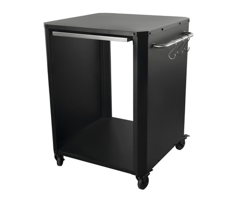 Grill tafel met opbergruimte, haken en wielen
